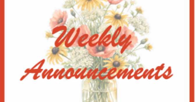 Weekly Announcements