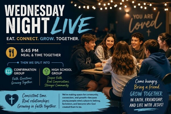 Wednesday Night Live: Growing Together in Faith & Community