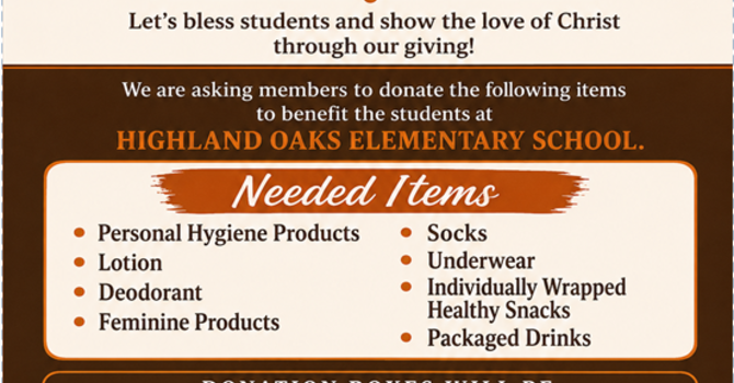 Women's Month Donation Drive 2026
