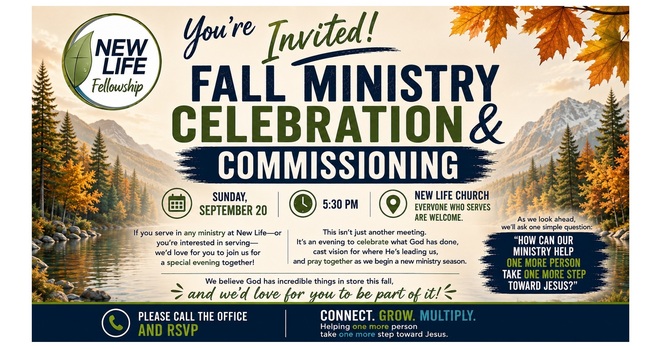 Fall Ministry Celebration and Commissioning