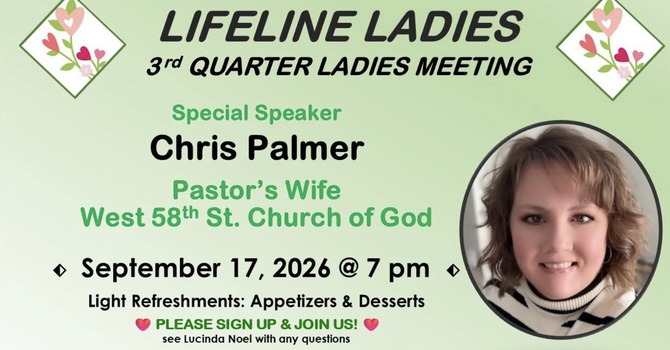 3rd Quarter Ladies Meeting