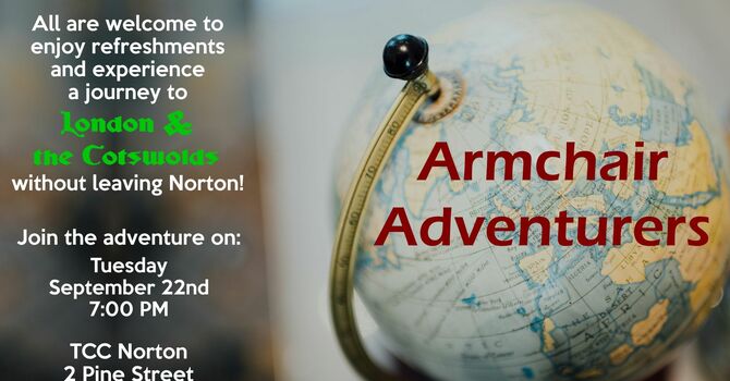 Armchair Adventurers - London & the Cotswolds - Sept 22 image