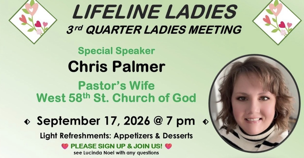 3rd Quarter Ladies Meeting