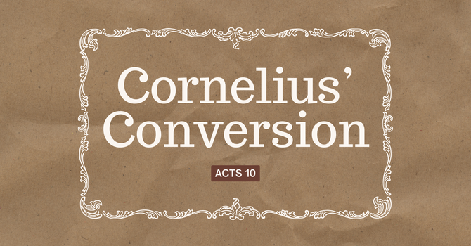 Cornelius' Conversion