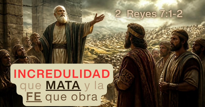 Tema: Incredulidad que Mata y la Fe que obra