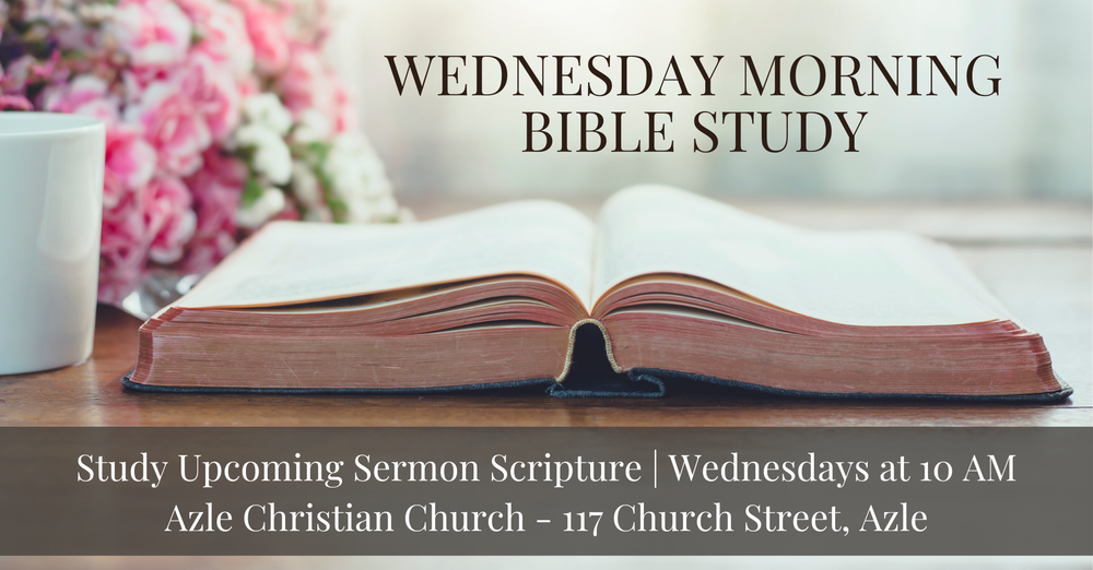 Wednesday Morning Bible Study