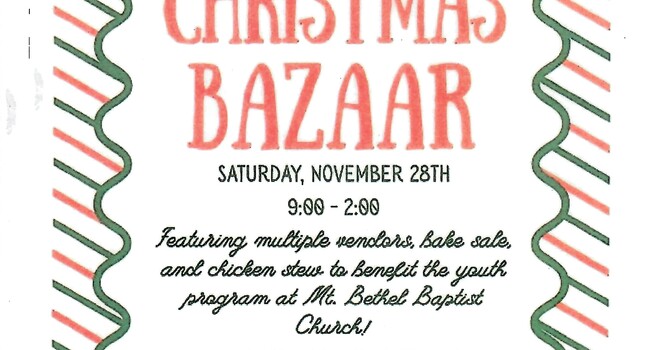 Church Christmas Bazaar