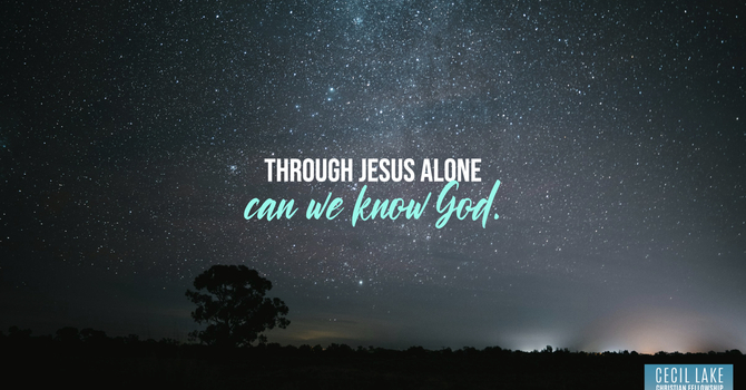 “KNOW JESUS, KNOW GOD” image