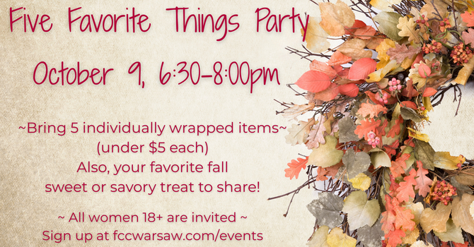 Five Favorite Things Party