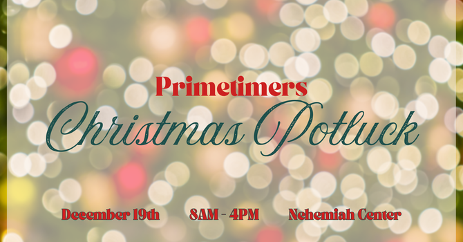 Primetimers Christmas Potluck