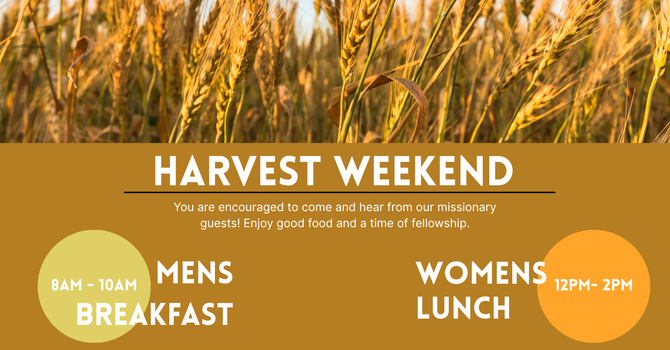 Harvest Weekend Meals