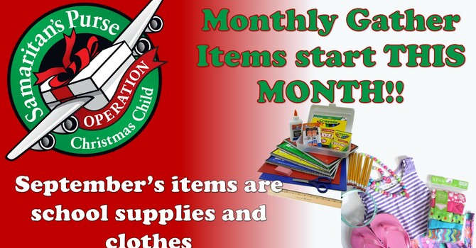 OCC Shoebox Monthly Gift Item