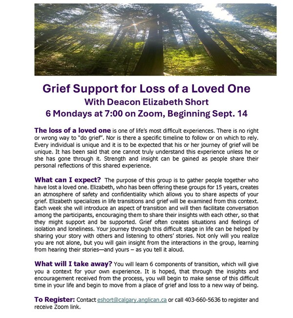 Grief Support for Loss of a Loved One