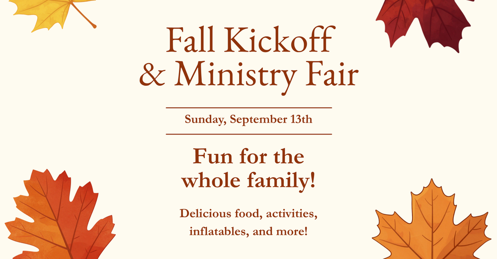 Fall Kickoff & Ministry Fair 