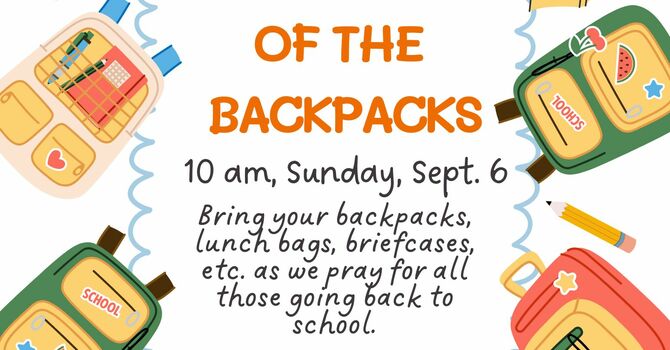 Blessing of the Backpacks