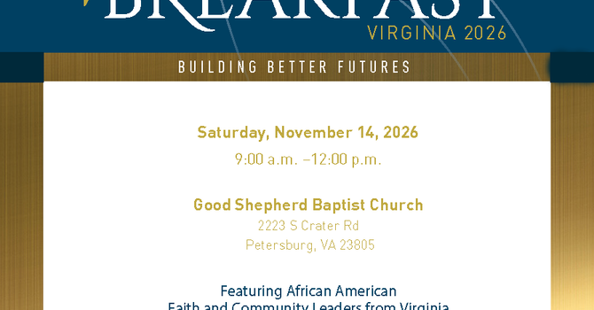 UNCF Virginia Faith Leaders' Breakfast | November 14, 2026 image