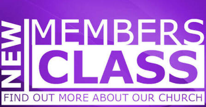 New Members Class - Sept 6 @ 10 AM image