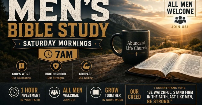 Men’s Saturday Morning Bible Study