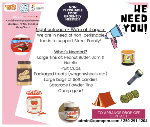 QomQem street outreach returns - call for support