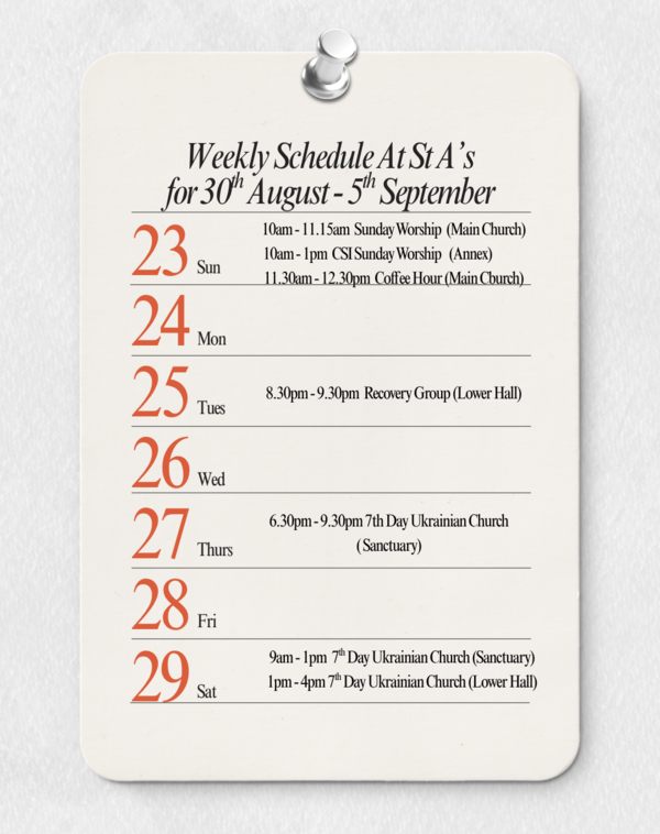 Church Calendar
