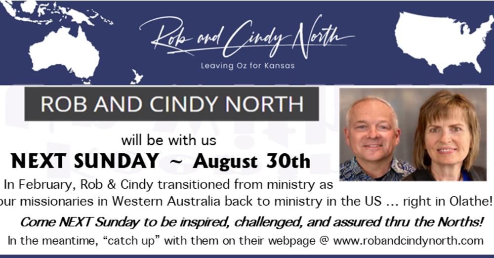 Rob & Cindy North - August 30th!