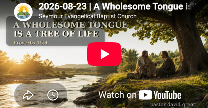 A Wholesome Tongue is a Tree of Life