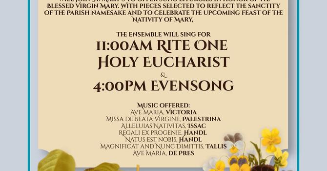 Gallus Camerata at 11am Holy Eucharist