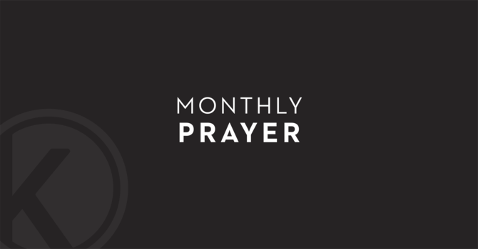 October Monthly Prayer