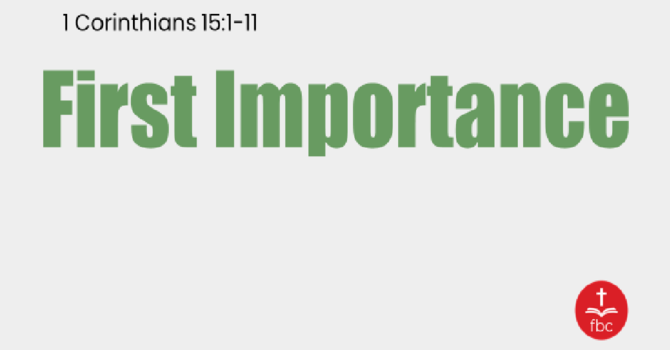 First Importance