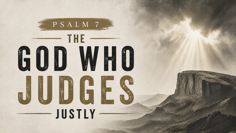 The God Who Judges Justly