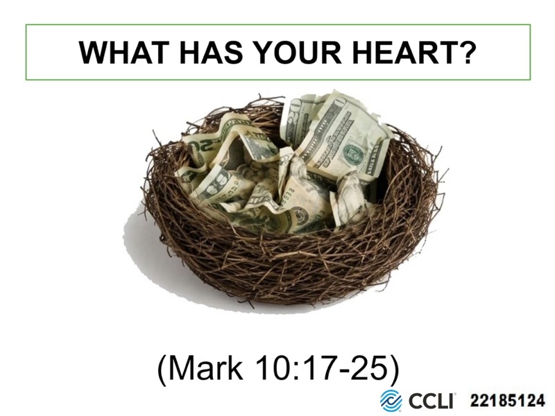 WHAT HAS YOUR HEART?