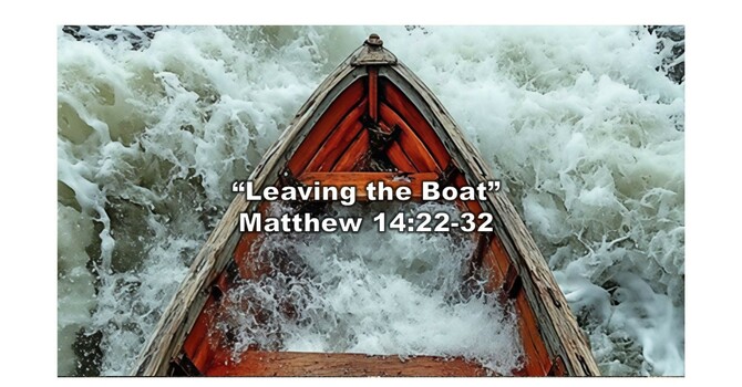 “Leaving the Boat”  