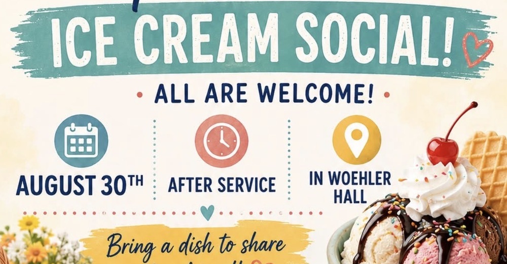 End of Summer Potluck and Ice Cream Social