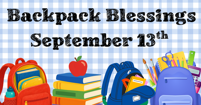 Backpack Blessing