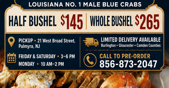 Holiday Weekend Crab Sale