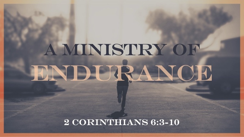 A Ministry of Endurance