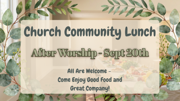 September's Church Community Lunch
