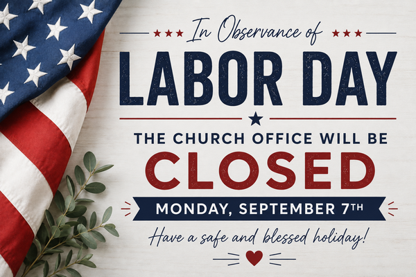 Office Closed For Labor Day