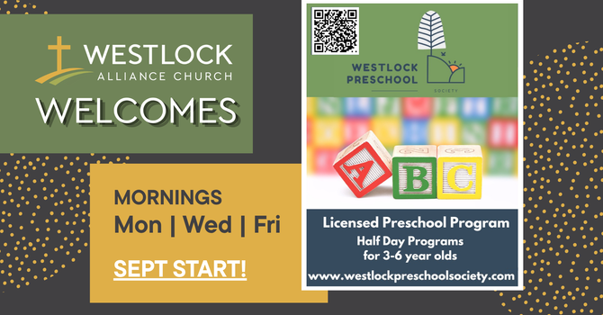 Certified Preschool Program @ Westlock Alliance