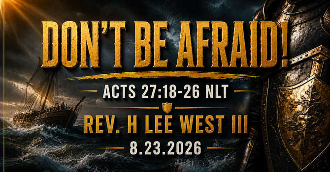 Don't be afraid!