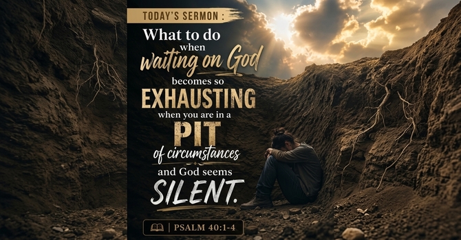 What To Do When Waiting On God Becomes So Exhausting When You Are In a Pit Of Circumstances And God Seems Silent