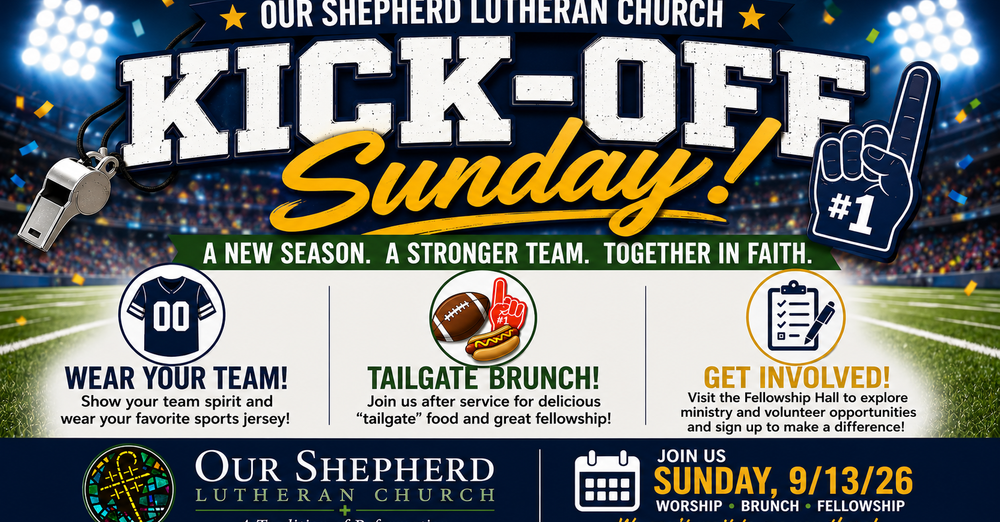 Kick-Off Sunday Worship with Jr Church & Tailgate