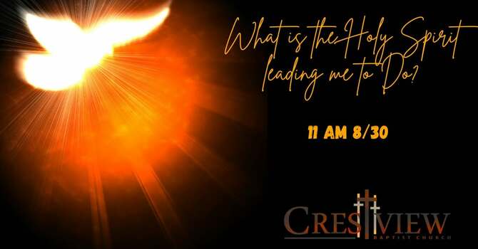 What is the Spirit Leading Me to Do?  