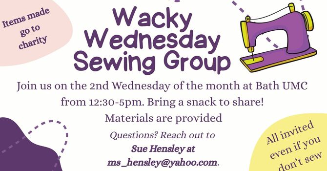 Wacky Wednesday Charity Sewing