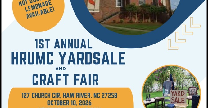 1st Annual HRUMC Yardsale and Craft Fair