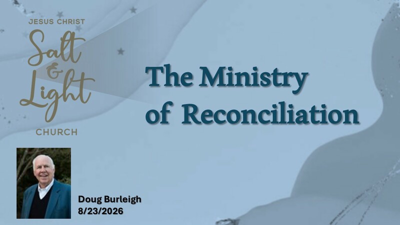 The Ministry of Reconciliation