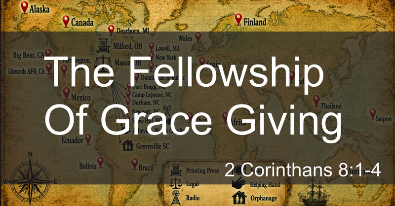 The Fellowship Of Grace Giving