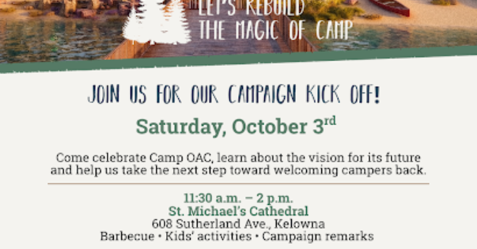 Camp OAC is rebuilding!