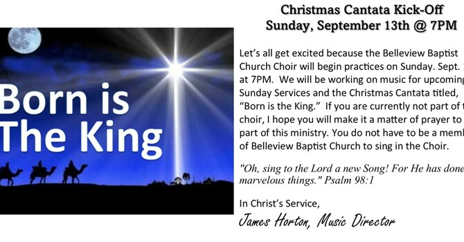 Christmas Cantata Kick-Off