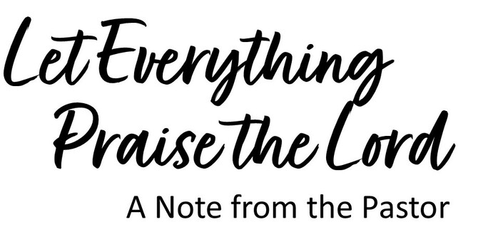 A Note from the Pastor image